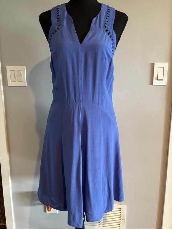 Rebecca Taylor Dresses & Skirts - Rebecca Taylor Blue Sleeveless V-Neck Dress